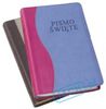Biblia mała skóropodobna dwukolorowa róż lub brąz + złocenia (TB)
