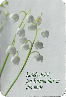 Magnes na lodówkę - Każdy dzień - konwalie 