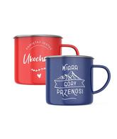 Kubki emaliowane duet