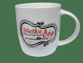 Kubek ceramiczny - Wielkie rzeczy przygotował Bóg