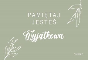Magnes na lodówkę - Pamiętaj jesteś Wyjątkowa