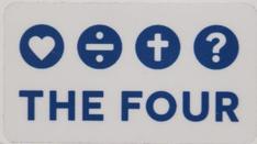 Naklejka niebieska - The Four