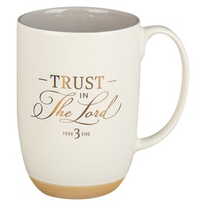 Kubek ceramiczny - Trust in the Lord white Ceramic