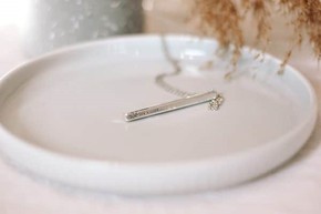 Naszyjnik - Wybrana i cenna - srebrny