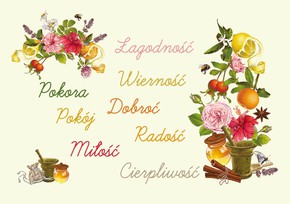 Kartka promise - Łagodność Wierność Pokora