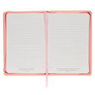 Notatnik skórzany z zamkiem - Strength - Pink