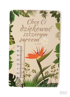 Termometr - Chcę Ci dziękować - kwiaty