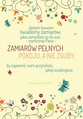 A Kartka składana - Jestem bowiem świadomy - motyl