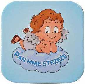Podstawka korkowa - Pan mnie strzeże aniołek