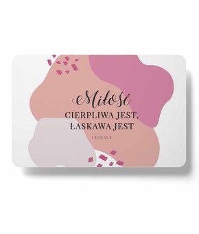 Magnes na lodówkę - Miłość cierpliwa jest