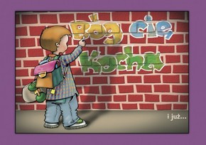 Kartka promise - Bóg cię kocha - mural