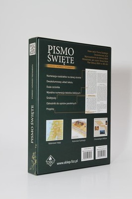 Biblia DBG - PU bordowa zamek złocona indeks pudeł