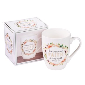 Kubek ceramiczny - Live by Faith