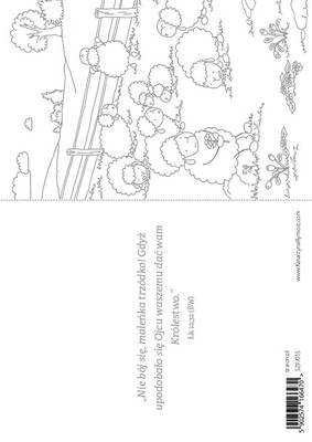 Pocztówka z kolorowanką - Nie bój się