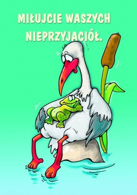 Kartka promise - Miłujcie waszych nieprzyjaciół