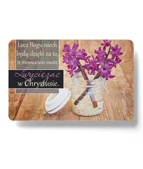 Magnes na lodówkę - Lecz Bogu niech będą...