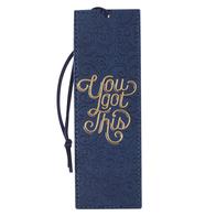 Zakładka skórzana - You Got This Blue Faux Leather