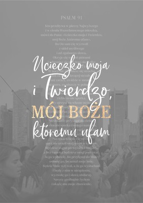Antyrama z wersetem - Psalm 91
