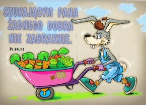 Kartka promise - Szukającym Pana - taczki