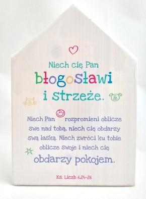 Deska domek - Błogosławieństwo dla dzieci