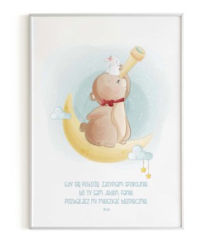 Plakat A3 - Gdy się położę Miś
