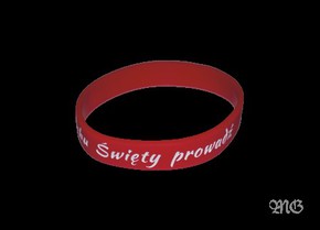 Opaska silikonowa - Duchu Święty - czerwona