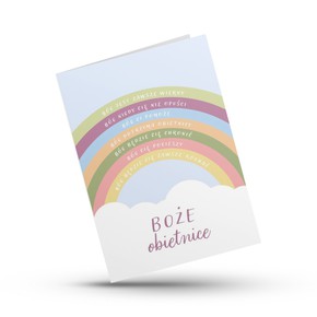 A Kartka składana - Boże obietnice - tęcza 