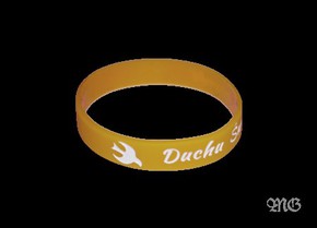 Opaska silikonowa - Duchu Święty - żółta