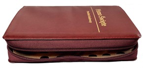 Biblia EIB DOSŁOWNY średnia - SKÓRA indeks bordo