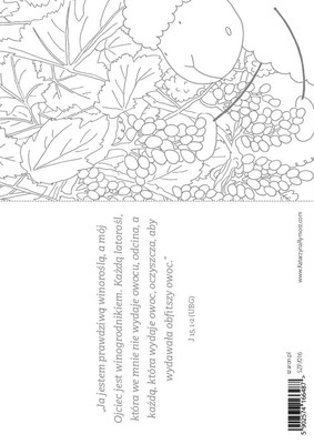 Pocztówka z kolorowanką - Ja jestem prawdziwą