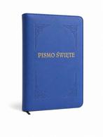 Biblia TB średnia - skóra - niebieska - index
