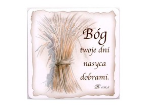 Podstawka korkowa - Bóg twoje dni nasyca kłosy