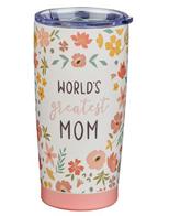 Metalowy kubek - World's Greatest Mom Peach 