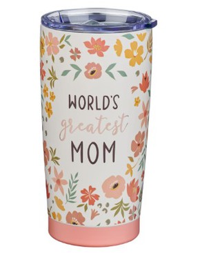 Metalowy kubek - World's Greatest Mom Peach 