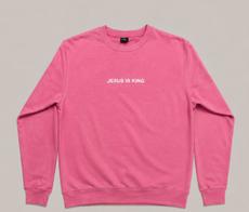 OUTLET - Bluza - Jesus is King - RÓŻOWY - 2XL