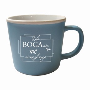 Kubek KZ - Dla Boga nie ma nic niemożliwego - nieb