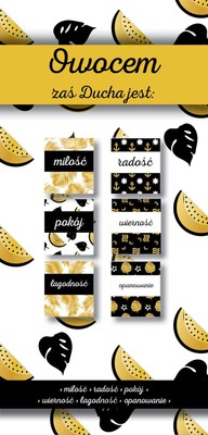 Zakładki Magnetyczne - Owocem zaś Ducha - 6 sztuk