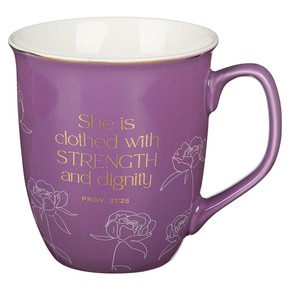 Kubek ceramiczny - Strength Plum Bloom Proverbs 31