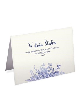 A Kartka Składana Ślub - Wody wielkie nie ugaszą