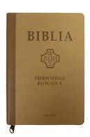 Biblia Pierwszego Kościoła - PU jasny  beż zam wyc