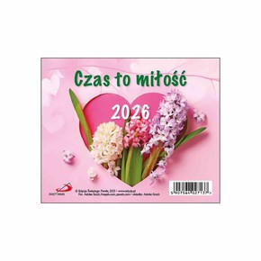 Kalendarz 2026 na biurko - Czas to miłość