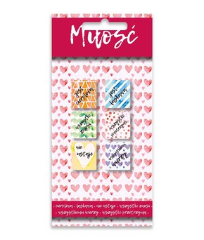 Zakładki Magnetyczne - Miłość jest - 6 sztuk