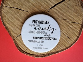 Podkładka korkowa okrągła - Przyjaciele są jak