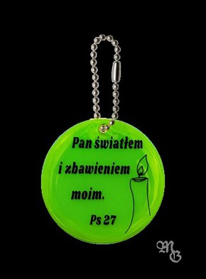 Brelok odblaskowy - Pan światłem i zbawieniem 