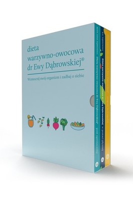 Dieta dr Ewy Dąbrowskiej - 3 książki - niebieska