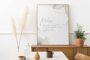 Plakat A3 - Miłość Akwarela