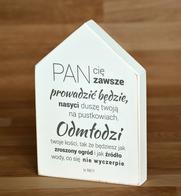 Deska domek - Pan cię zawsze prowadzić będzie