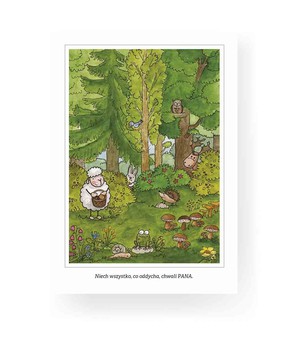 Pocztówka z kolorowanką - Niech wszystko