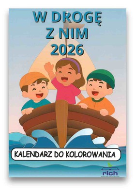 Kalendarz dla dzieci 2026 - do kolorowania