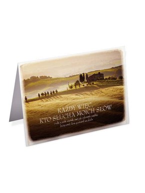 A Kartka składana - Każdy więc, kto